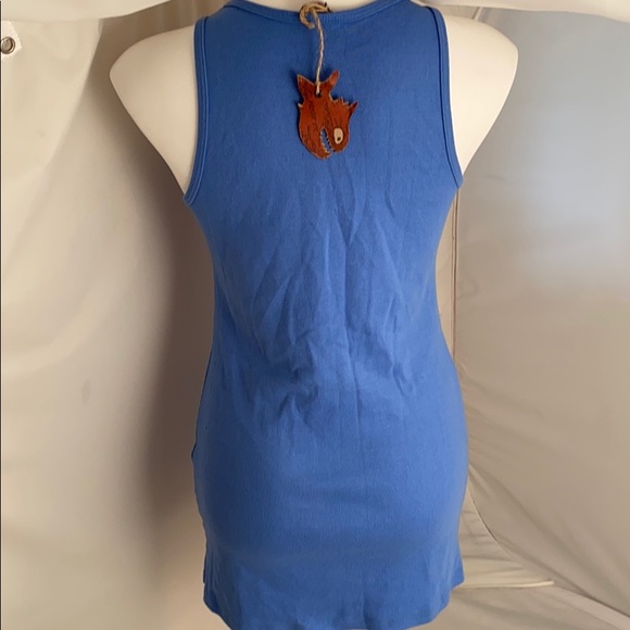 Pirana Joe blue sleeveless tank dress - Picture 3 of 11